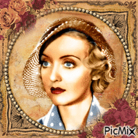 Vintage - Bette Davis - GIF animé gratuit