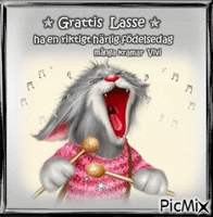 Grattis Lasse 2018 - GIF animé gratuit