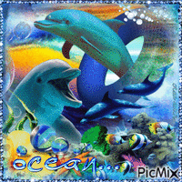 dauphins - GIF animado gratis