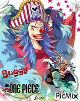 One piece Buggy clown - Laurachan - Besplatni animirani GIF