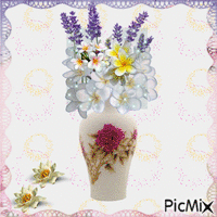 Arreglo floral animovaný GIF