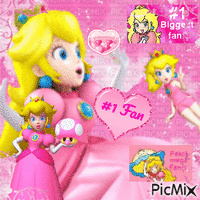 Another Princess Peach pic ♥︎ GIF animado