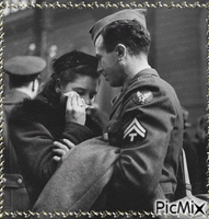 "Farewell to a Soldier Going to War" - Free animated GIF