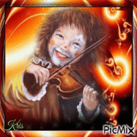 Clown violoniste