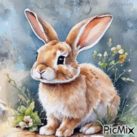 Rabbit-contest - Free animated GIF