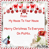 Merry Christmas to Everyone on PicMix animovaný GIF