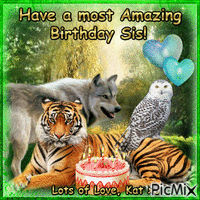 Have a most Amazing Birthday Sis animált GIF