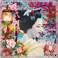 geisha in spring