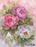 Three Pretty Roses - 無料のアニメーション GIF