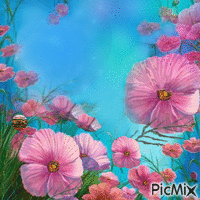 Paesaggio Rosa Artecolor - GIF animé gratuit