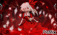 Touhou rouge rose - GIF animate gratis