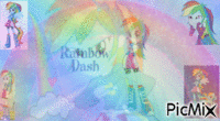 rainbow dash equestria girls - GIF animé gratuit