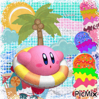 Kirby/contest - GIF animado grátis