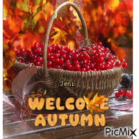 Welcome Autumn Gif Animado