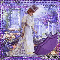Victorian Woman in Purple *** { Contest} GIF animé