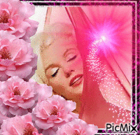 Marilyn In Pink! - Безплатен анимиран GIF