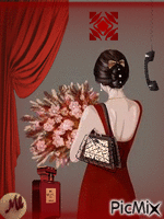 Rojo Chanel Animated GIF