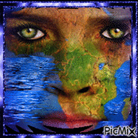 A beleza da mulher africana! - GIF animé gratuit