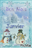 Bon mois de Janvier анимированный гифка