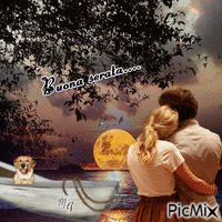 tramonto romantico - Бесплатный анимированный гифка