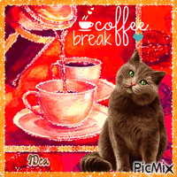 Coffee break animowany gif