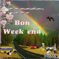 bon week end animovaný GIF