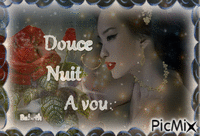 Douce Nuit A vous Gif Animado