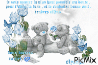 bonne nuit teddy d'amour - Free animated GIF