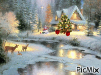 christmas winter - Бесплатный анимированный гифка
