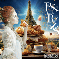 Les gourmandises  de Paris - GIF animate gratis