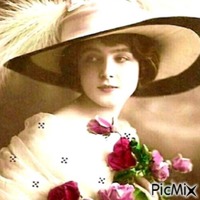 Portrait Femme Vintage - png gratuito