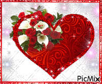 cuore rose - Ingyenes animált GIF