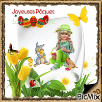 🔔 Joyeuses Pâques 🔔 - Бесплатный анимированный гифка
