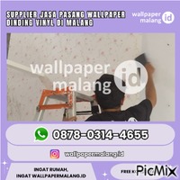 SUPPLIER JASA PASANG WALLPAPER DINDING VINYL DI MALANG - Бесплатный анимированный гифка