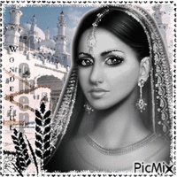 Lady India geanimeerde GIF