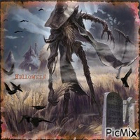 Stalking scarecrow Animated GIF
