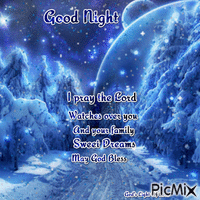 God's Light Of Love Good Night 2 animerad GIF