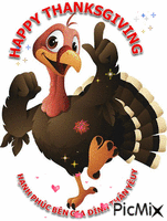Happy Thanksgiving - Gratis animeret GIF