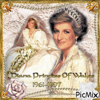 Lady Diana - Бесплатный анимированный гифка