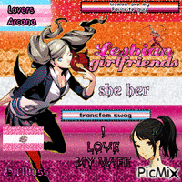 Ann takamaki transfem is in lesbians with shiho Animated GIF
