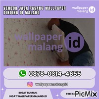 VENDOR JASA PASANG WALLPAPER DINDING DI MALANG - Zdarma animovaný GIF