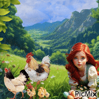 POULES - Free animated GIF