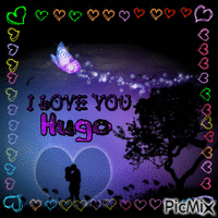 love hugo Animated GIF