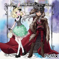 Bunny Blanc & Cerise Wolf {Ever After High}} - GIF animé gratuit