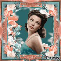 Gene Tierney, Actrice Américaine アニメーションGIF