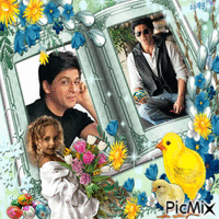 Shahrukh Khan im Oster-oder Frühlingsstyle