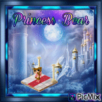 Princess Bear - GIF animado gratis