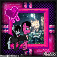 {(Edgy Pony Couple)} animovaný GIF