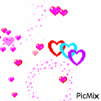 Cœur de couleur - 免费动画 GIF
