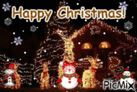 Happy Christmas - GIF animé gratuit